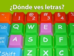 ¿Dónde ves letras?
