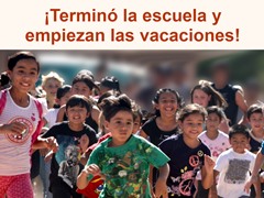 ¡Terminó la escuela y empiezan las vacaciones!